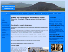 Tablet Screenshot of nicaragua-verein.de